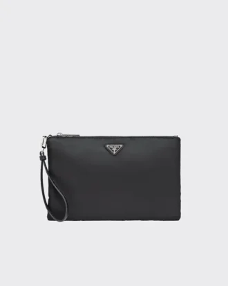 Pouzdro z materiálu Re-Nylon a kůže Saffiano