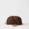 Prada Bowling Medium Suede Bag Prada Bowling Medium Suede Bag