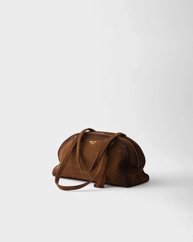 Prada Bowling Medium Suede Bag Prada Bowling Medium Suede Bag