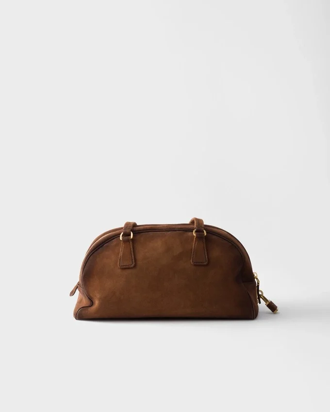 Prada Bowling Medium Suede Bag Prada Bowling Medium Suede Bag