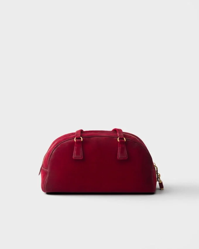 Prada Bowling Medium Suede Bag Prada Bowling Medium Suede Bag