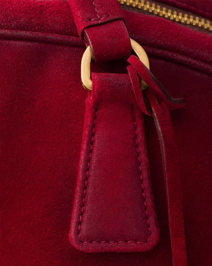 Prada Bowling Medium Suede Bag Prada Bowling Medium Suede Bag