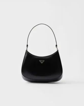Prada Cleo taška přes rameno z broušené kůže