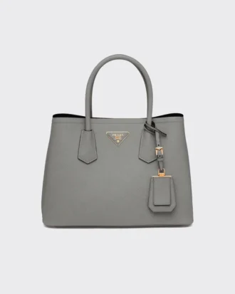 Prada Double středně velká kabelka z kůže Saffiano