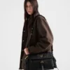 Prada Explore Velká taška přes rameno z materiálu Re-Nylon s klopou