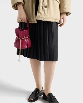 Prada Petit Sac Noir Mini kabelka z nappa kůže
