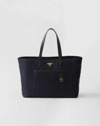 Prada Re-Edition 1978 Velká taška z Re-Nylonu a kůže Saffiano