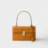 Prada Soft Středně velká kožená taška přes rameno Prada Soft Středně velká kožená taška přes rameno