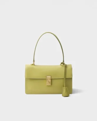 Prada Soft Středně velká kožená taška přes rameno Prada Soft Středně velká kožená taška přes rameno