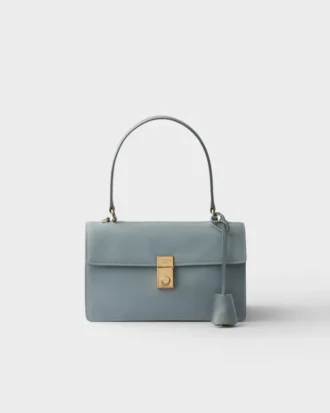 Prada Soft Středně velká kožená taška přes rameno