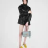 Prada Soft Středně velká kožená taška přes rameno Prada Soft Středně velká kožená taška přes rameno