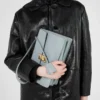 Prada Soft Středně velká kožená taška přes rameno Prada Soft Středně velká kožená taška přes rameno