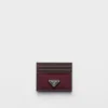 Prada Speedrock Re-Nylon a kožený držák na karty Prada Speedrock Re-Nylon a kožený držák na karty