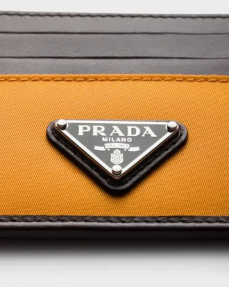 Prada Speedrock Re-Nylon a kožený držák na karty
