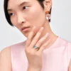 Prsten Couleur Vivante Solitaire – bílé zlato s akvamarínem a peridotem Prsten Couleur Vivante Solitaire – bílé zlato s akvamarínem a peridotem