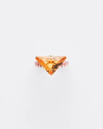 Prsten Couleur Vivante Solitaire – růžové zlato s citrínem a morganitem Prsten Couleur Vivante Solitaire – růžové zlato s citrínem a morganitem