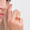 Prsten Couleur Vivante Solitaire – růžové zlato s citrínem a morganitem Prsten Couleur Vivante Solitaire – růžové zlato s citrínem a morganitem