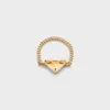 Prsten Eternal Gold Chain z žlutého zlata se zeleným křemenem Prsten Eternal Gold Chain z žlutého zlata se zeleným křemenem