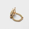 Prsten Eternal Gold Chain z žlutého zlata se zeleným křemenem Prsten Eternal Gold Chain z žlutého zlata se zeleným křemenem