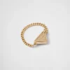 Prsten Eternal Gold Chain z žlutého zlata se zeleným křemenem Prsten Eternal Gold Chain z žlutého zlata se zeleným křemenem