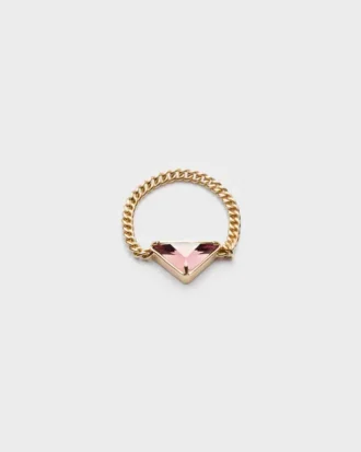 Prsten Eternal Gold Chain ze žlutého zlata s ametystem Prsten Eternal Gold Chain ze žlutého zlata s ametystem