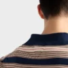 Pruhované bavlněné polo tričko Pruhované bavlněné polo tričko