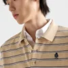 Pruhované bavlněné polo tričko Pruhované bavlněné polo tričko