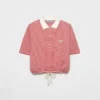 Pruhované jerseyové polo tričko