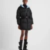 Re-Nylonový kabát s kapucí z gabardínu Re-Nylonový kabát s kapucí z gabardínu