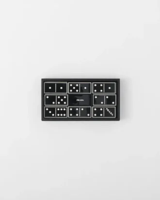 Sada domino z kůže Saffiano