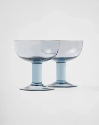 Sada dvou křišťálových sklenic na šampaňské – Plinth