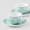 Sada dvou porcelánových čajových šálků – Vienna Green Sada dvou porcelánových čajových šálků – Vienna Green