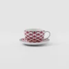Sada dvou porcelánových čajových šálků – Vienna Red Sada dvou porcelánových čajových šálků – Vienna Red