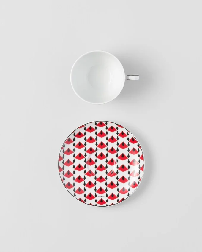 Sada dvou porcelánových čajových šálků – Vienna Red Sada dvou porcelánových čajových šálků – Vienna Red