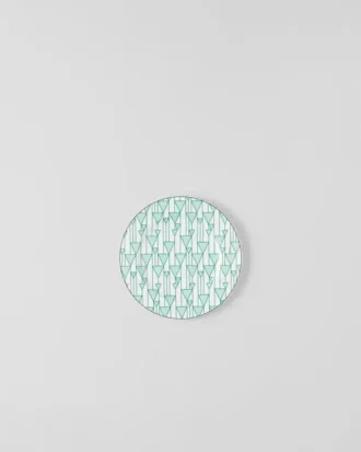 Sada dvou porcelánových dezertních talířů – Vienna Green