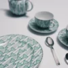 Sada dvou porcelánových dezertních talířů – Vienna Green Sada dvou porcelánových dezertních talířů – Vienna Green
