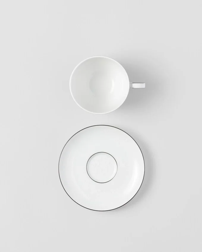 Sada dvou porcelánových šálků na cappuccino – šachovnice Sada dvou porcelánových šálků na cappuccino – šachovnice