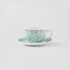 Sada dvou porcelánových šálků na cappuccino – Vienna Green Sada dvou porcelánových šálků na cappuccino – Vienna Green