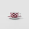 Sada dvou porcelánových šálků na cappuccino – Vienna Red Sada dvou porcelánových šálků na cappuccino – Vienna Red