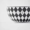 Sada dvou porcelánových misek na rýži nebo cereálie – šachovnicový vzor Sada dvou porcelánových misek na rýži nebo cereálie – šachovnicový vzor