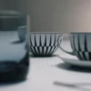 Sada dvou porcelánových misek na rýži nebo cereálie – pruhy Sada dvou porcelánových misek na rýži nebo cereálie – pruhy