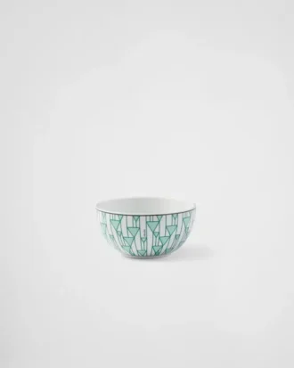 Sada dvou porcelánových misek na rýži nebo cereálie – Vienna Green
