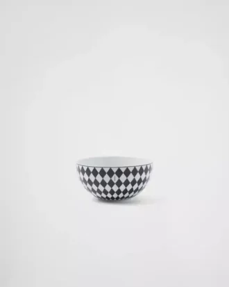 Sada dvou porcelánových polévkových misek – šachovnice Sada dvou porcelánových polévkových misek – šachovnice