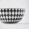 Sada dvou porcelánových polévkových misek – šachovnice Sada dvou porcelánových polévkových misek – šachovnice