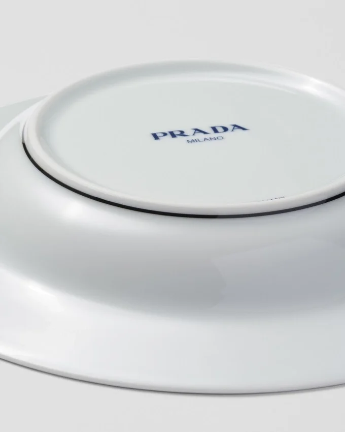 Sada dvou porcelánových polévkových talířů – šachovnice Sada dvou porcelánových polévkových talířů – šachovnice