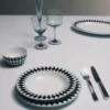 Sada dvou porcelánových polévkových talířů – šachovnice Sada dvou porcelánových polévkových talířů – šachovnice