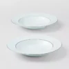 Sada dvou porcelánových polévkových talířů – Celadon Sada dvou porcelánových polévkových talířů – Celadon