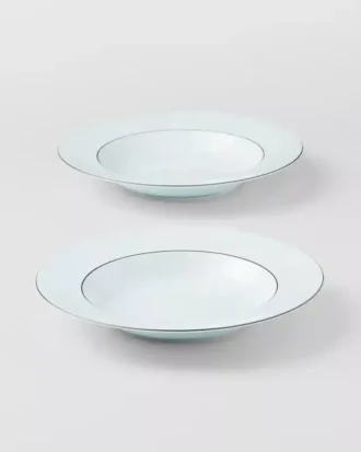 Sada dvou porcelánových polévkových talířů – Celadon Sada dvou porcelánových polévkových talířů – Celadon