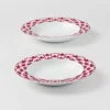 Sada dvou porcelánových polévkových talířů – Vienna Red Sada dvou porcelánových polévkových talířů – Vienna Red