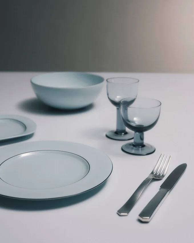 Sada dvou porcelánových talířů – Celadon Sada dvou porcelánových talířů – Celadon